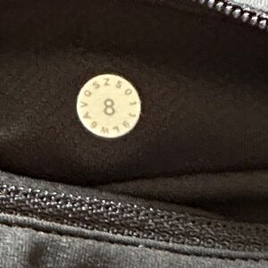 Lululemon Black Cropped Leggings, size 8, excellent condition